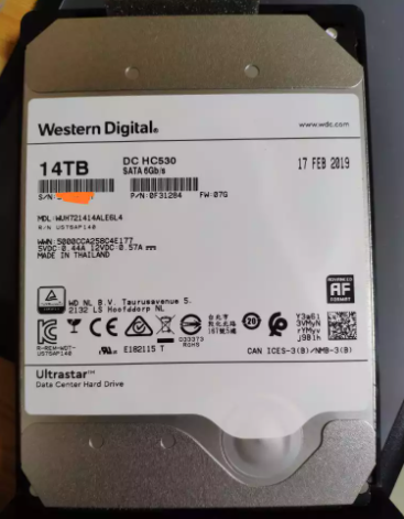 西数14T sata WUH721414ALE6L4企业级机械硬盘