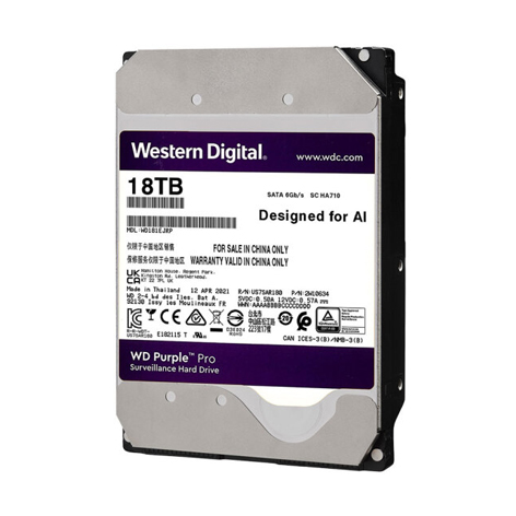 WD181EJRP 18T PRO SATA 7200转西数监控硬盘
